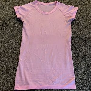 COPY - Pink lululemon swiftly tech short sleeve